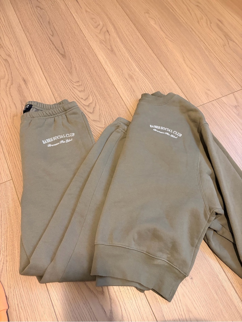 Brunette the label matching sweatsuit